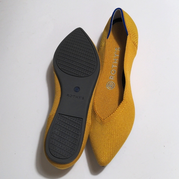 ROTHY'S THE POINT MARIGOLD WOMEN'S FLAT SHOE - Picture 13 of 15